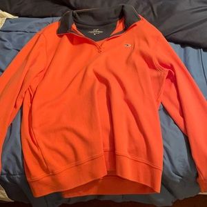 Men’s Vineyard Vines Pink 1/4 Zip Sweater